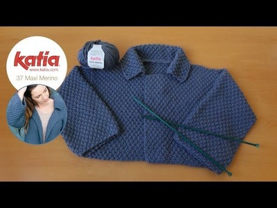How to Knit a Double Moss Stitch Jacket