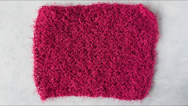 How to Knit an Easy Dish Cloth