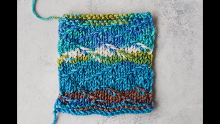 How to Knit Staggered Slip Stitch