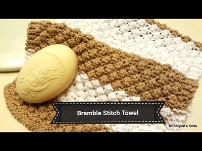 How to knit the bramble stitch: a Knittycat's Knits tutorial