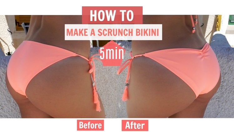 How to Make a Scrunched BRAZILIAN BIKINI Bottom