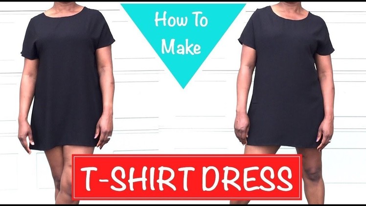 How to Make a T-Shirt Dress - DIY - PrettyTallLifeTV