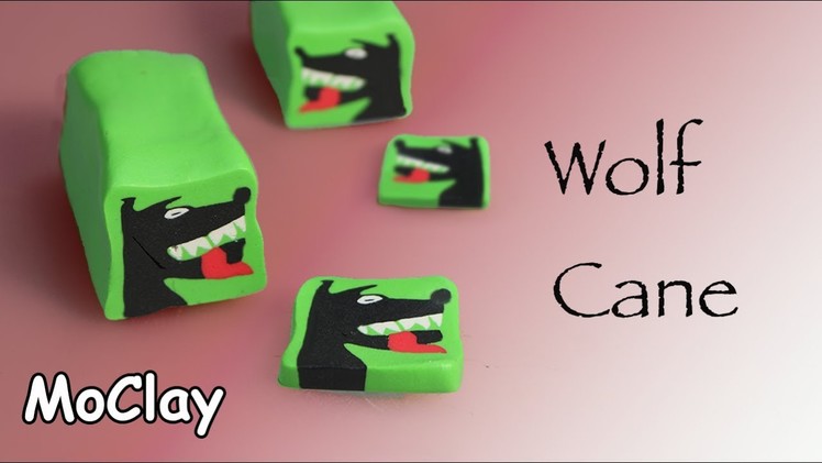How to make a Wolf Polymer clay Cane - DIY