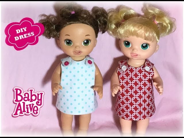 How to make Baby Alive doll Dress Free Pattern DIY
