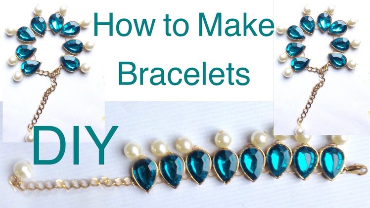 How to make bracelets - diamond bracelet - beads bracelet - charm bracelet -DIY bracelet