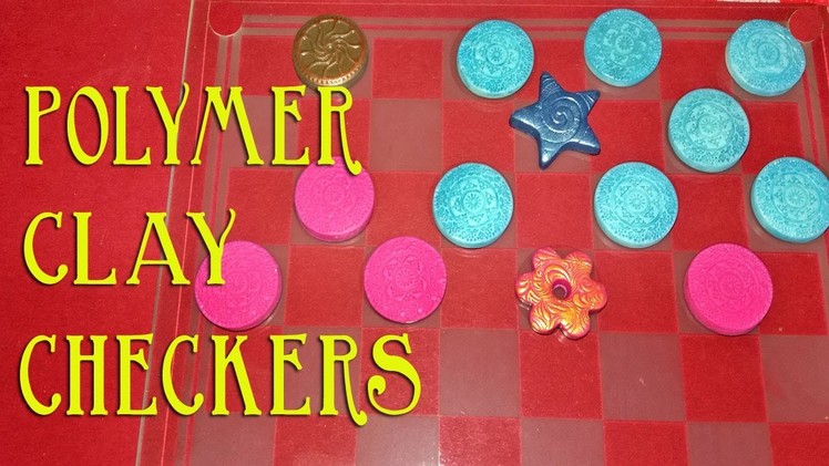 How To Make Checkers.Draughts Pieces Out Of Polymer Clay