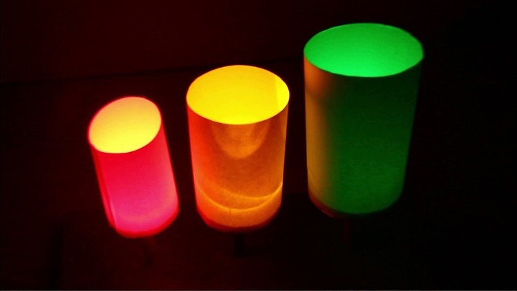 How to make Colorful night lamp - DIY Paper Lamp