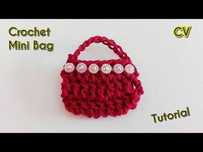 How to Make Crochet miniature bag. Tutorial