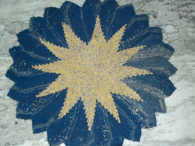 How to Make doormat at home from waste cloths.