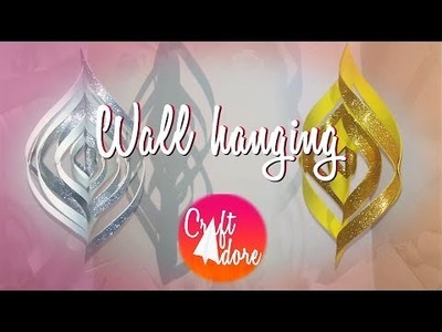 How to make easy wall hanging with sparkle paper in 2 minutes | DIY