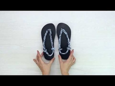 How to make flip flops into slippers.diy flip flops