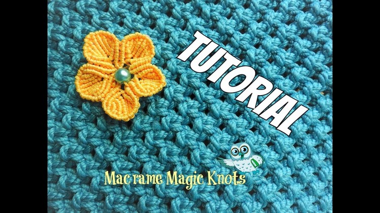 How to Make Macrame Flower ♥ Makramee Blume ♥