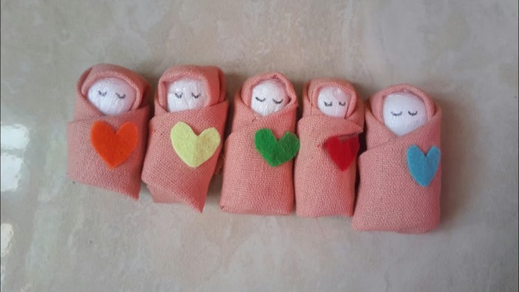 How to make newborn doll #simple doll making tutorial