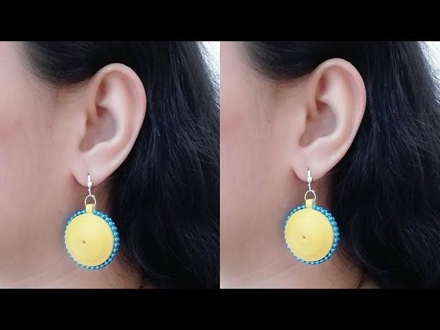 How to Make Quilling Earrings. Tutorial. Design 70