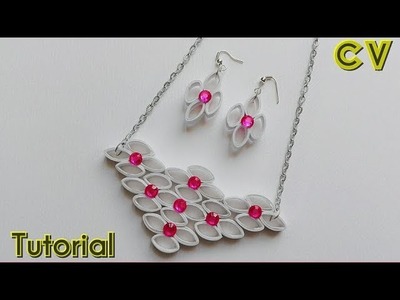 How to Make Quilling Paper Pendant. Paper Jewellery Making. Quilling Pendant. DIY