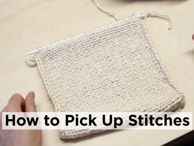 How to Pick Up Stitches Along an Edge