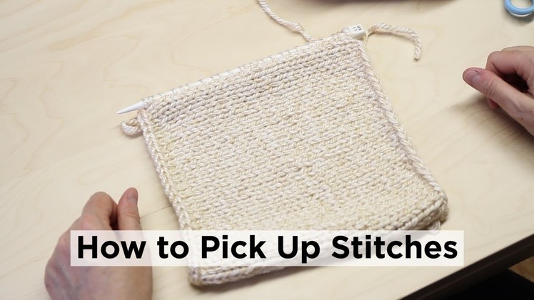 How to Pick Up Stitches Along an Edge