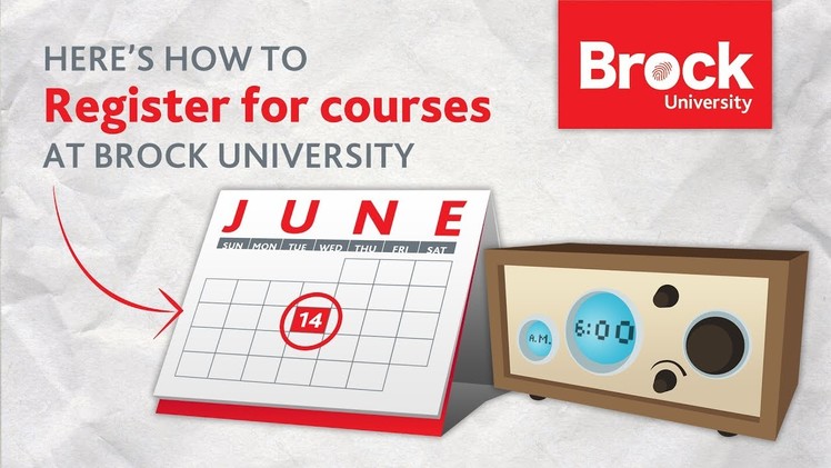 How to register for courses at Brock University
