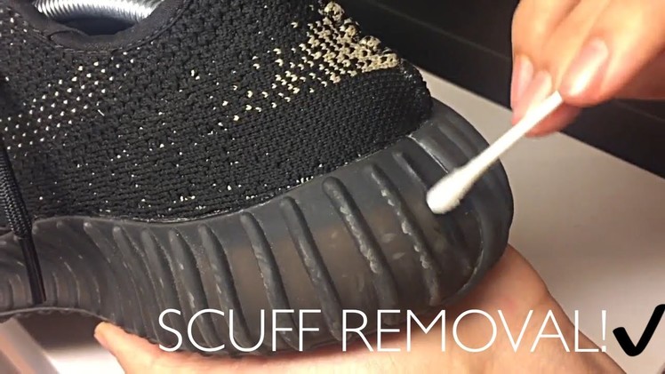 HOW TO REMOVE SCUFFS ON YEEZY BOOST V2!