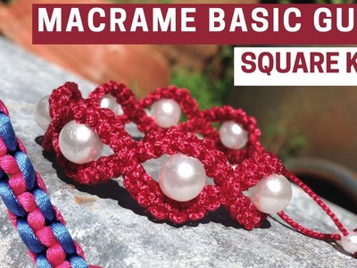 How to tie square knot - Basic macrame guide series by Tita