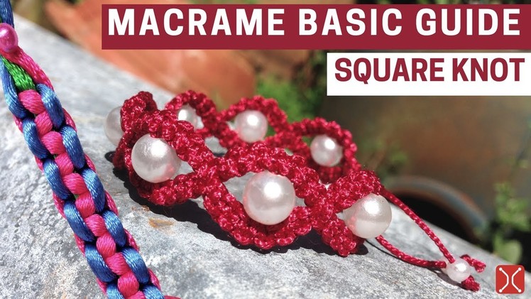 How to tie square knot - Basic macrame guide series by Tita
