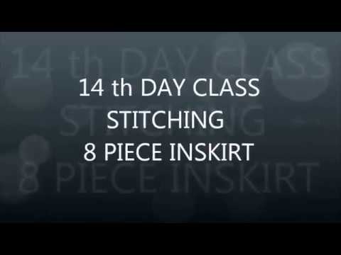 Inskirt Stitching method(Pavaadai) | DAY 14 Class Part - 2 | How To Stitch Inskirt | Saree inskirt