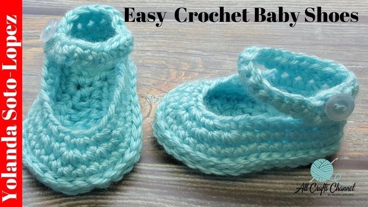 Learn to Crochet Baby Shoes. Crochet tutorial