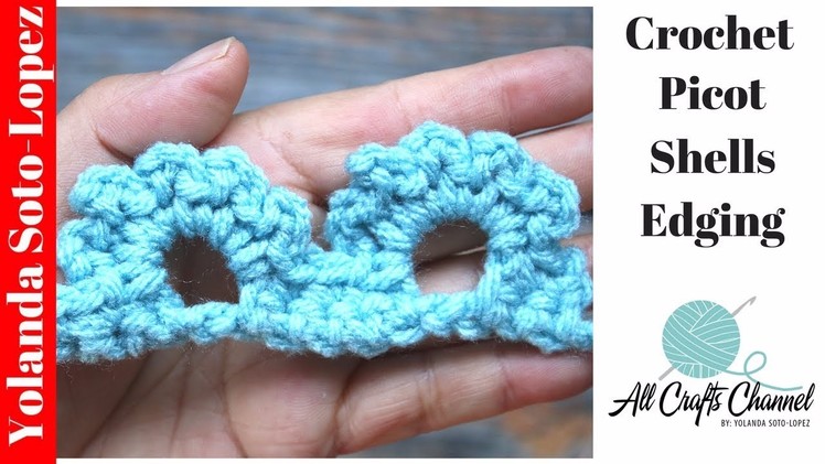 Learn to crochet Picot Shells Edge