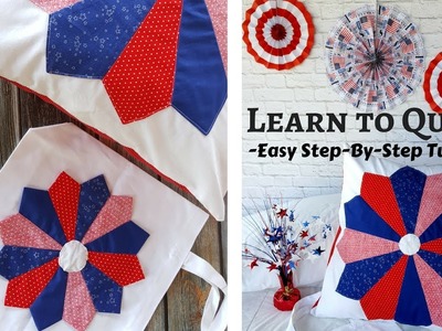 Learn to how to Quilt - Easy step by step video tutorial, Dresden