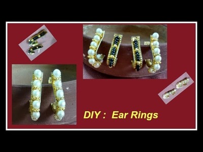 Learn two patterns of ear rings | You can do it | How to make ear rings | Moti and beads ear rings