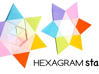 Modular Origami Hexagram Stars Tutorial ♥︎ DIY ♥︎ Paper Kawaii