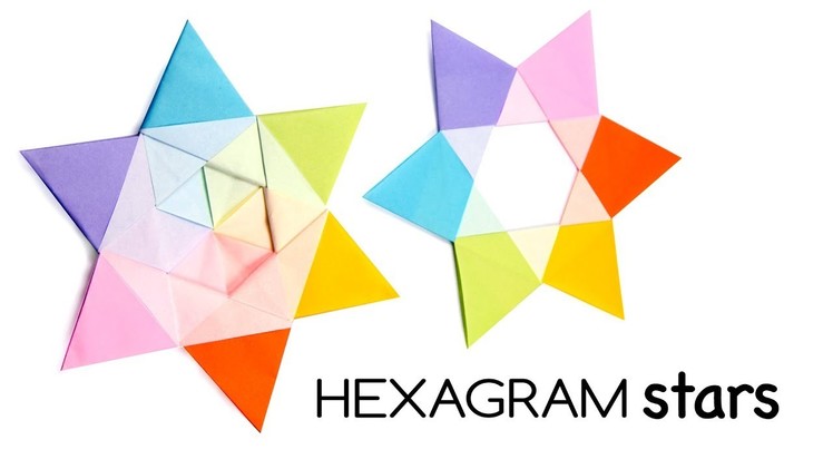Modular Origami Hexagram Stars Tutorial ♥︎ DIY ♥︎ Paper Kawaii