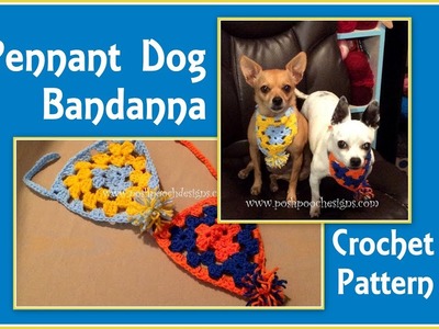 Pennant Dog Bandanna Crochet Pattern