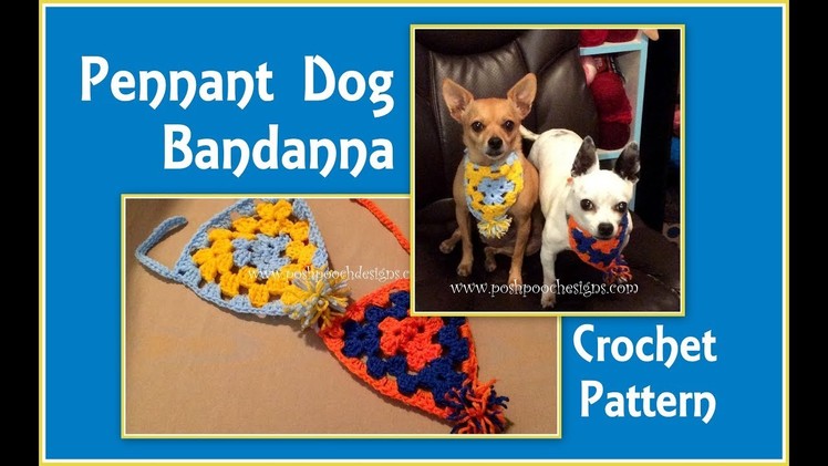 Pennant Dog Bandanna Crochet Pattern