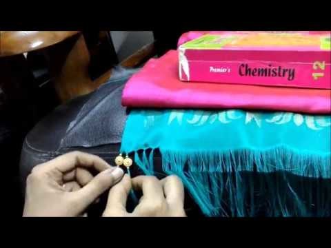 Saree Tassels - How to insert beads in a simple way
