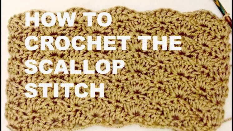 Scallop stitch crochet right hand