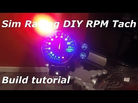 Sim racing DIY tach build tutorial