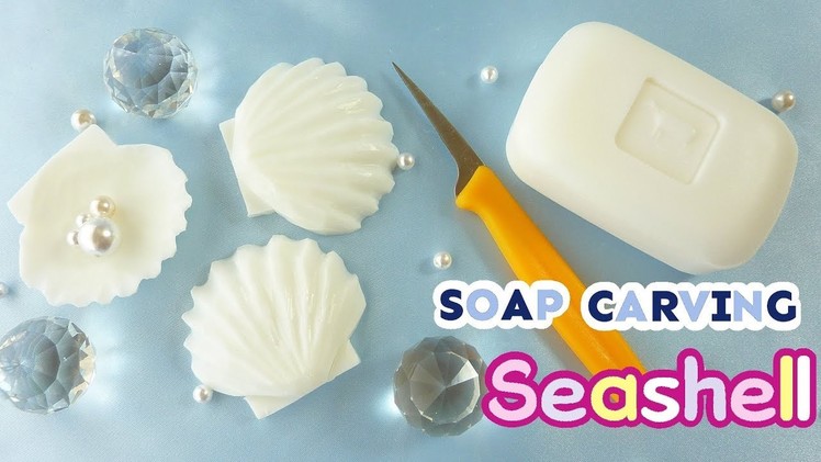 SOAP CARVING | Seashell | Easy | How to make | ASMR | DIY | Satisfying |