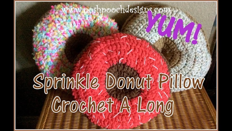 Sprinkle Donut Pillow Crochet A Long - The Supplies