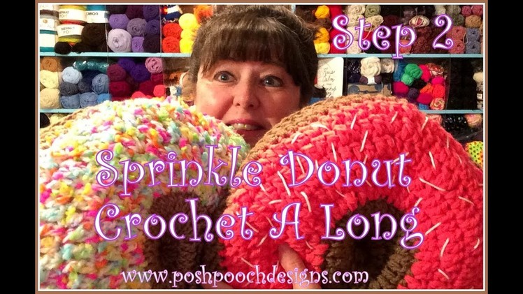 Sprinkle Donut Pillow Crochet A Long  - Step 2