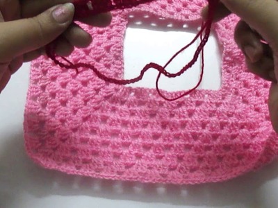 SQUARE NECK FOR CROCHET FROCK