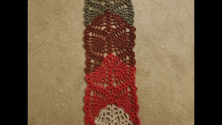 The Pineapple Lace Scarf Crochet Tutorial! (part 2)