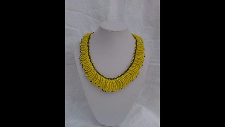 The tutorial on how to make this beautiful yellow and blue bead