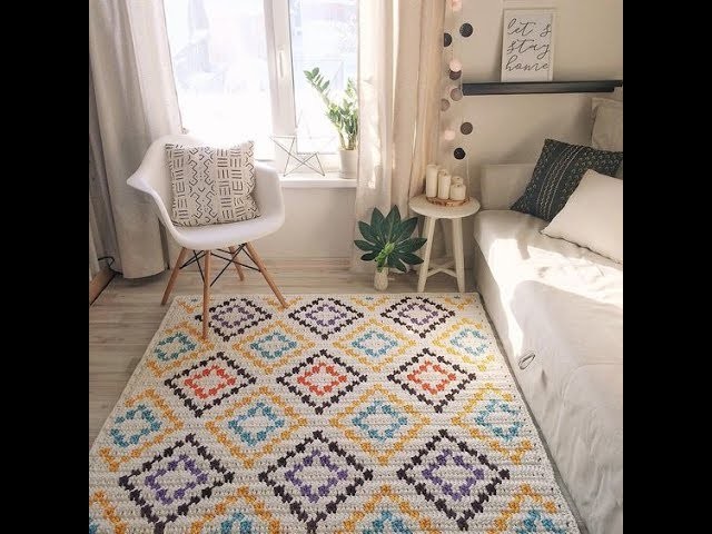 Top 10 crochet alfombras de trapillo y lana de ganchillo