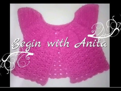 Tutorial 9- how to crochet a  Shrug. Jacket.Coat. Top. HIndi.Beginners.DIY
