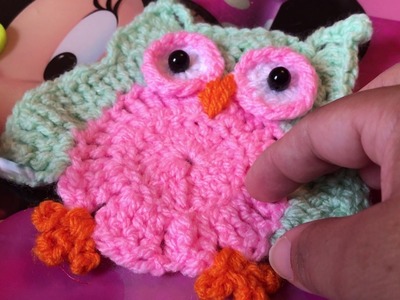 Tutorial crochet owl coaster(1)