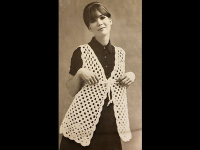 Vintage Granny Crochet Vest Pattern - Easy & FREE!