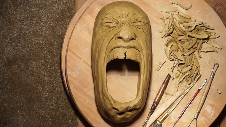 Amazing Art - How to make a Ceramic Mask - Incredible Pottery