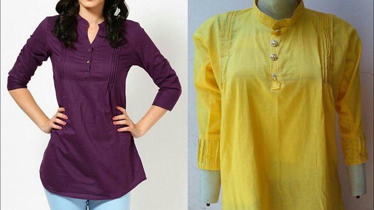 Designer ladies shirt in kurti style| How to make shirt in kurti style for girls.ladies