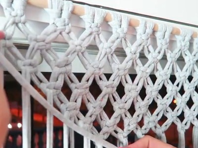 Diy how to make a macrame curtain with trample  By: STEFFIDO